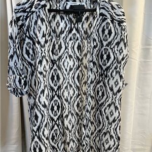 Athleta XL Kaftan Patterned Tunic